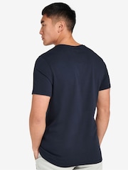 Barbour® International Blue Large Logo Intern T-Shirt - Image 5 of 8