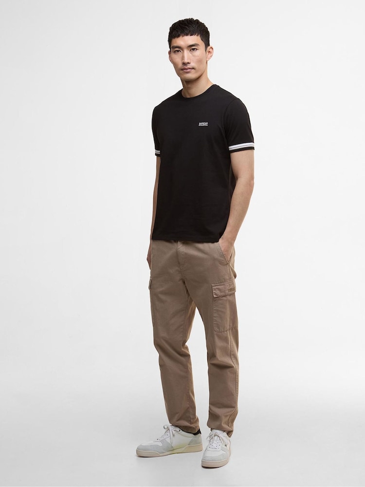 Barbour® International Black Bruce Tip T-Shirt - Image 2 of 6 Barbour® International Black Bruce Tip T-Shirt - Image 2 of 6
