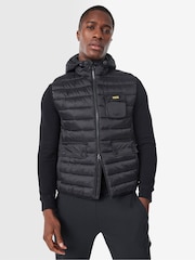 Barbour® International Black Ouston Hood Gilet - Image 1 of 6