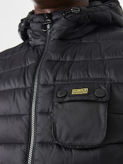 Barbour® International Black Ouston Hood Gilet - Image 5 of 6