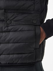 Barbour® International Black Ouston Hood Gilet - Image 6 of 6