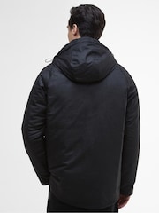 Barbour® International Black Oakdale Wax Coat - Image 2 of 7