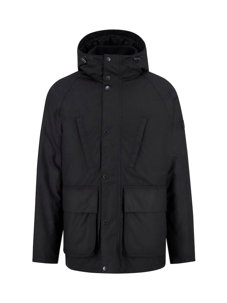 Barbour® International Black Oakdale Wax Coat - Image 7 of 7 Barbour® International Black Oakdale Wax Coat - Image 7 of 7