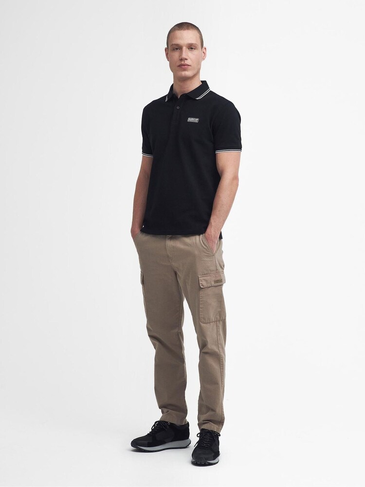 Barbour® International Black Evan Polo Shirt - Image 2 of 10