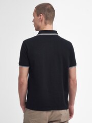 Barbour® International Black Evan Polo Shirt - Image 3 of 10