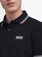 Barbour® International Black Evan Polo Shirt - Image 5 of 10