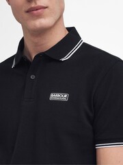 Barbour® International Black Evan Polo Shirt - Image 6 of 10