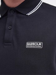 Barbour® International Black Evan Polo Shirt - Image 8 of 10