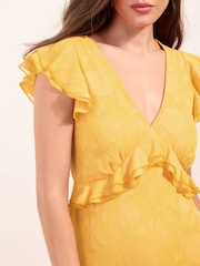 Friends Like These Short Sleeve Ruffle Midi Dress - 图片2 / 4