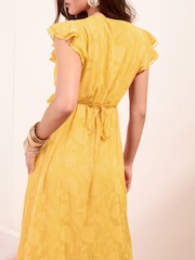 Friends Like These Short Sleeve Ruffle Midi Dress - 图片3 / 4