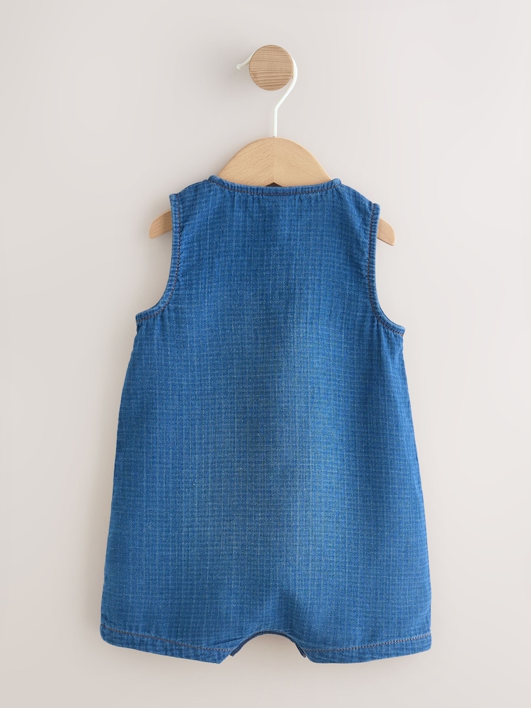 Navy Blue Jersey Baby Rompers (0mths-3yrs) - Image 2 of 7