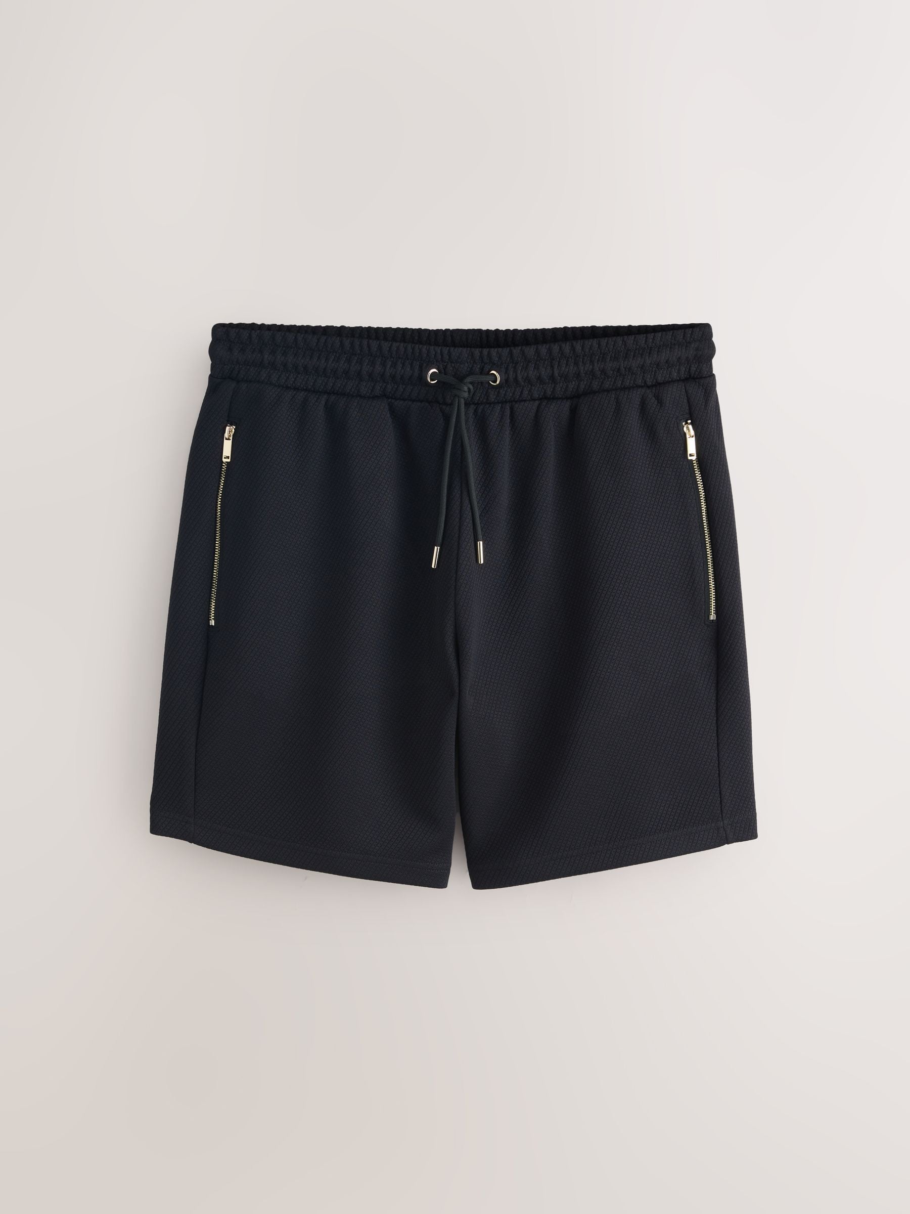 BLACKCOMMEdesGARÇONS ShortsSarouelStyle Buy Black Textured Jersey Zip Pocket Shorts from the Next UK