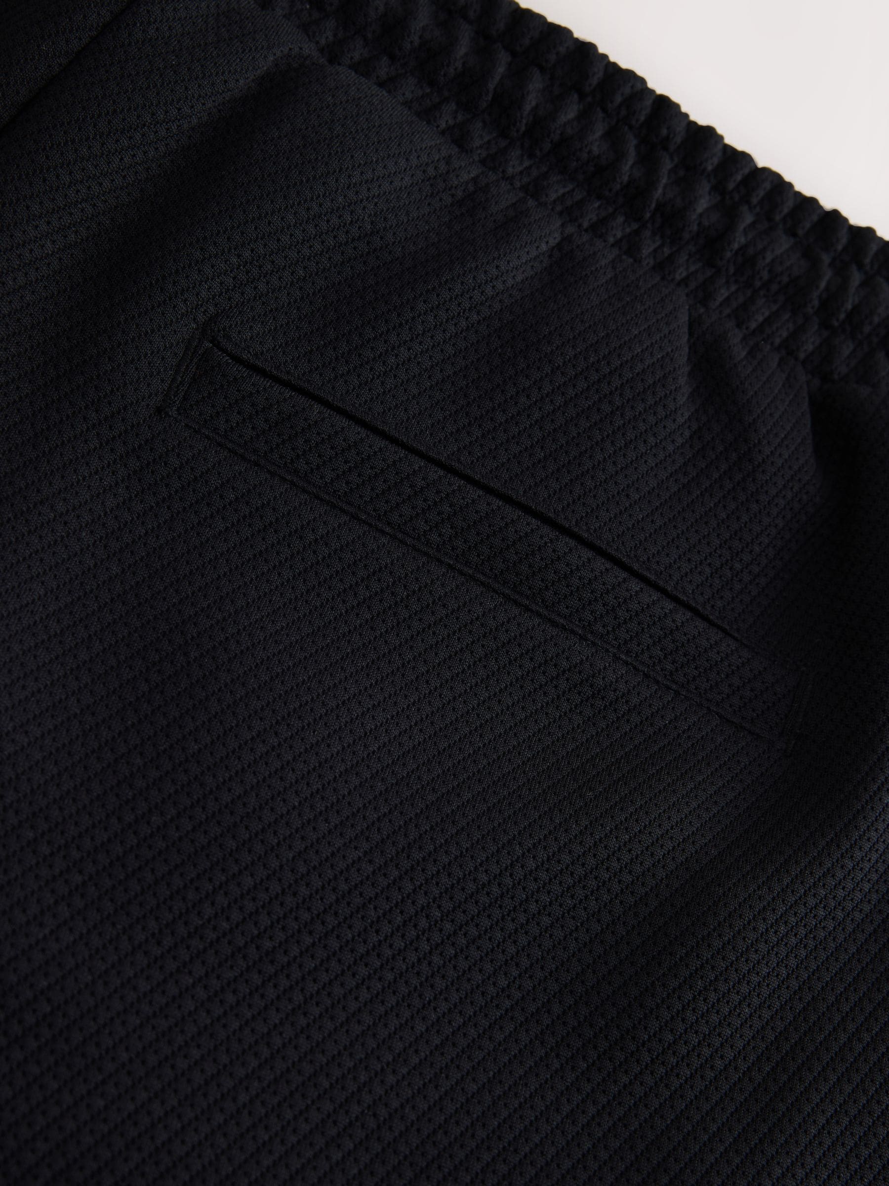 Buy Black Textured Jersey Zip Pocket Shorts from Next USA
