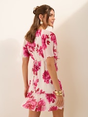 Friends Like These Short Sleeve Ruffle Mini Dress - Image 4 of 4