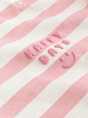 Pink Slogan Baby Short Sleeve T-Shirts 4 Pack (0mths-2yrs) - Image 10 of 14