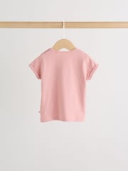 Pink Slogan Baby Short Sleeve T-Shirts 4 Pack (0mths-2yrs) - Image 7 of 14