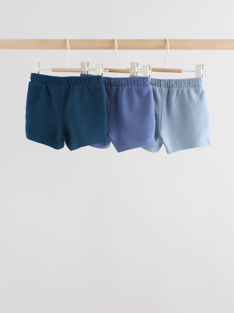 Blå - Jersey Baby Shorts 3 Pack (0mths-2yrs) - Bilde 2 av 11