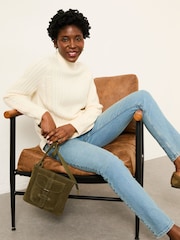 FatFace Hazel Ivory Longline Knitted Jumper - Image 4 of 5