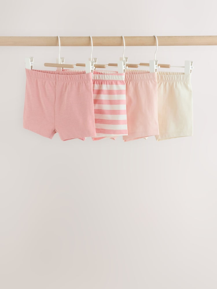 Roz - Pantaloni scurți pentru bebeluși 4 pachet (0luni-2ani) - Imaginea 1 din 12