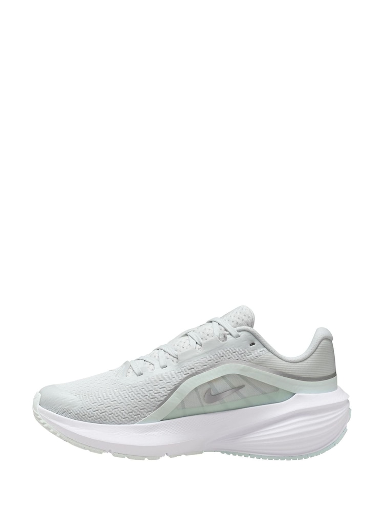 Nike White Metallic Downshifter 14 Road Running Trainers - Image 2 of 4