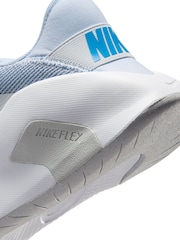 Nike Blue Flex Train Workout Trainers - Image 7 of 8
