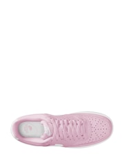 Nike Pink Foam Court Vision Low Trainers - Image 3 of 4