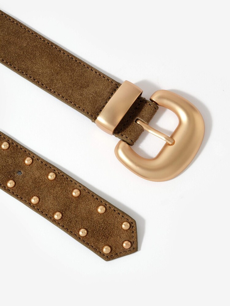 Mint Velvet Brown Suede Statement Belt - Image 3 of 3