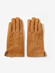 Mint Velvet Brown Suede Gloves - Image 3 of 4