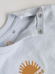 Grey/Blue Wave Print Tops and Shorts Baby Set 6 Piece (0mths-3yrs) - Image 14 of 14