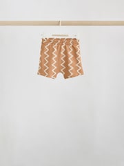 Grey/Blue Wave Print Tops and Shorts Baby Set 6 Piece (0mths-3yrs) - Image 5 of 14