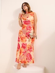 Friends Like These Chiffon Scarf Detail Maxi Dress - Imagen 1 de 4