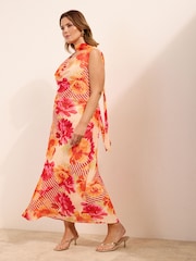 Friends Like These Chiffon Scarf Detail Maxi Dress - Imagen 3 de 4