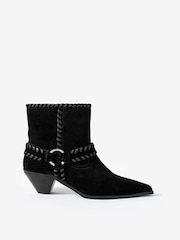 Mint Velvet Black Molly Suede Ankle Boots - Image 2 of 5