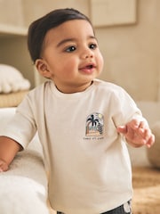 Grey/White Palm Top and Shorts Baby Set (0mths-2yrs) - Image 2 of 16