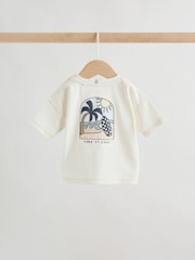 Grey/White Palm Top and Shorts Baby Set (0mths-2yrs) - Image 8 of 16