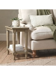 Cotswold Company Smoked Elkstone Oak Side Table - Image 2 of 6