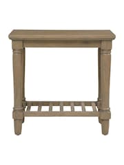 Cotswold Company Smoked Elkstone Oak Side Table - Image 3 of 6
