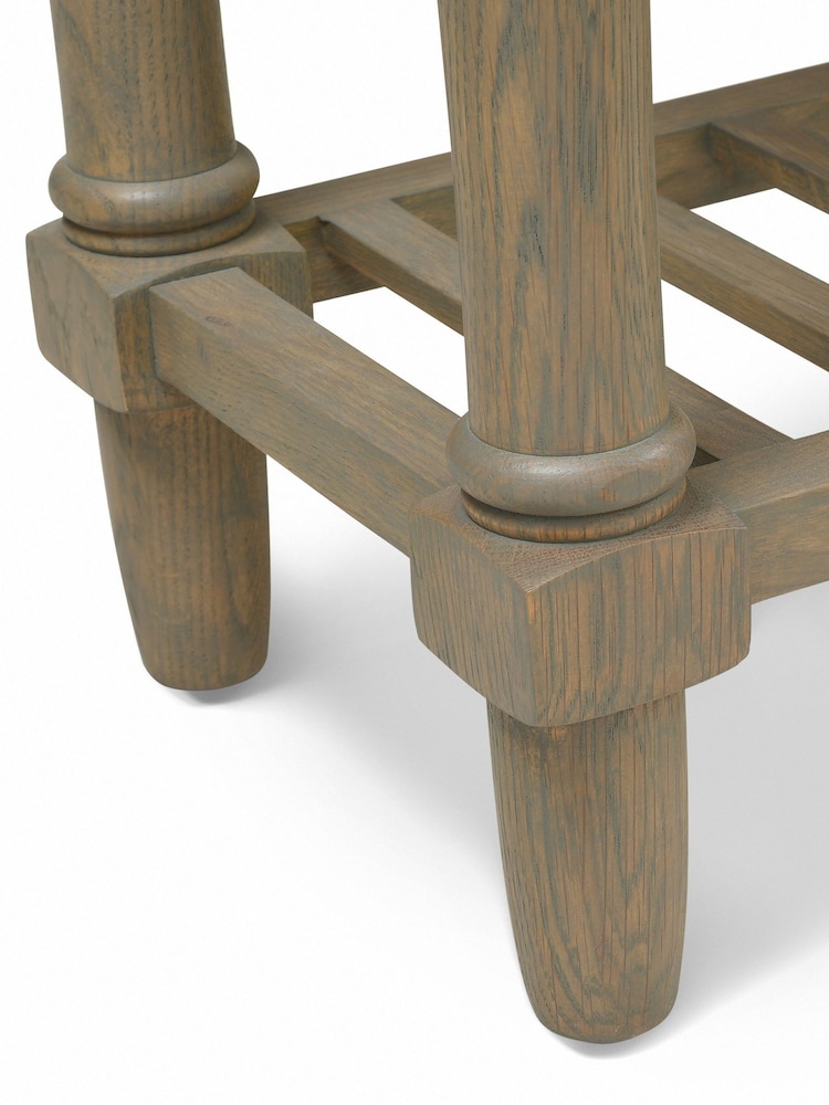 Cotswold Company Smoked Elkstone Oak Side Table - Image 6 of 6