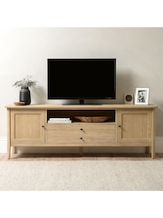 Cotswold Company Natural Extra Large Berkeley TV Unit 75 - Image 1 of 6