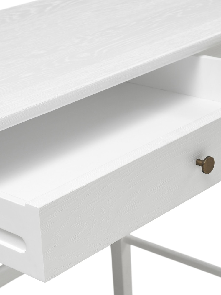 Cotswold Company White Berkeley Oak Dressing Table - Image 6 of 6