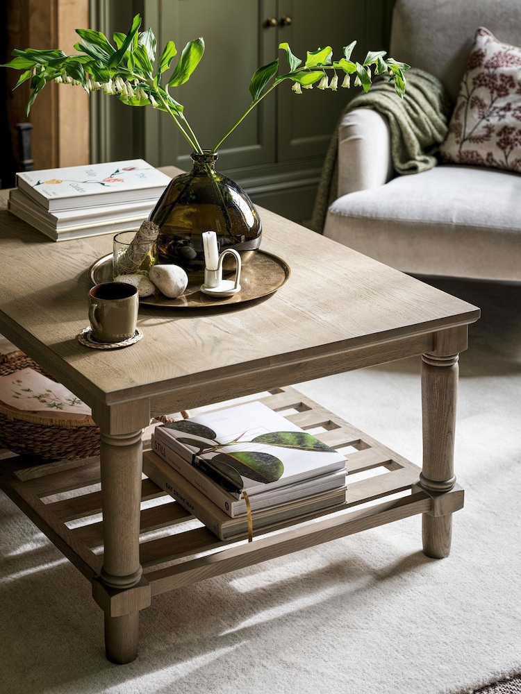 Cotswold Company Smoked Elkstone Oak Coffee Table - Image 1 of 6