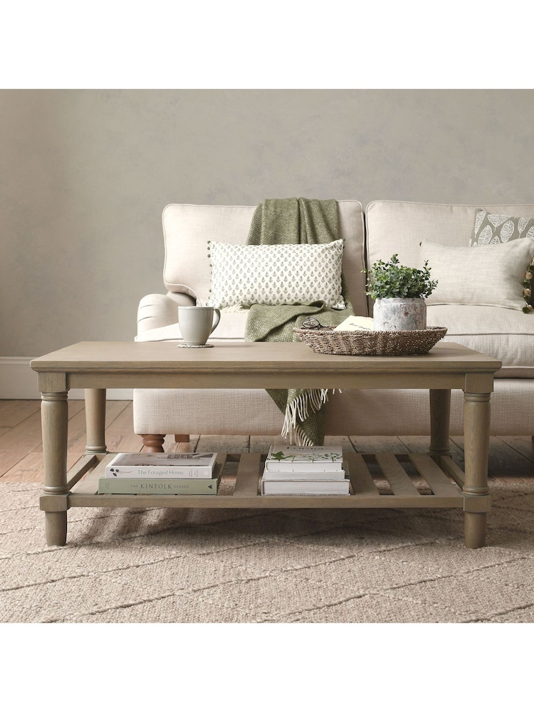 Cotswold Company Smoked Elkstone Oak Coffee Table - Image 2 of 6