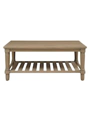 Cotswold Company Smoked Elkstone Oak Coffee Table - Image 3 of 6