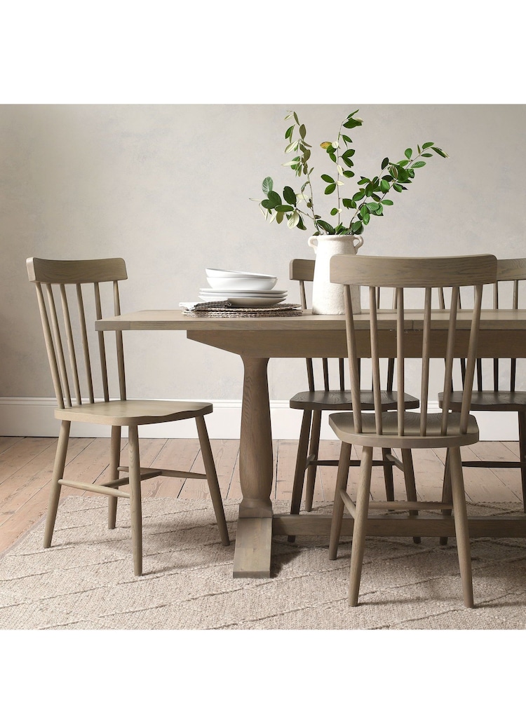 Cotswold Company Smoked Elkstone 6-8 Seater Extending Dining Table - Image 2 of 5