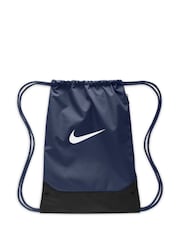 Nike Blue Brasilia Training Drawstring Bag 18L - Image 1 of 6