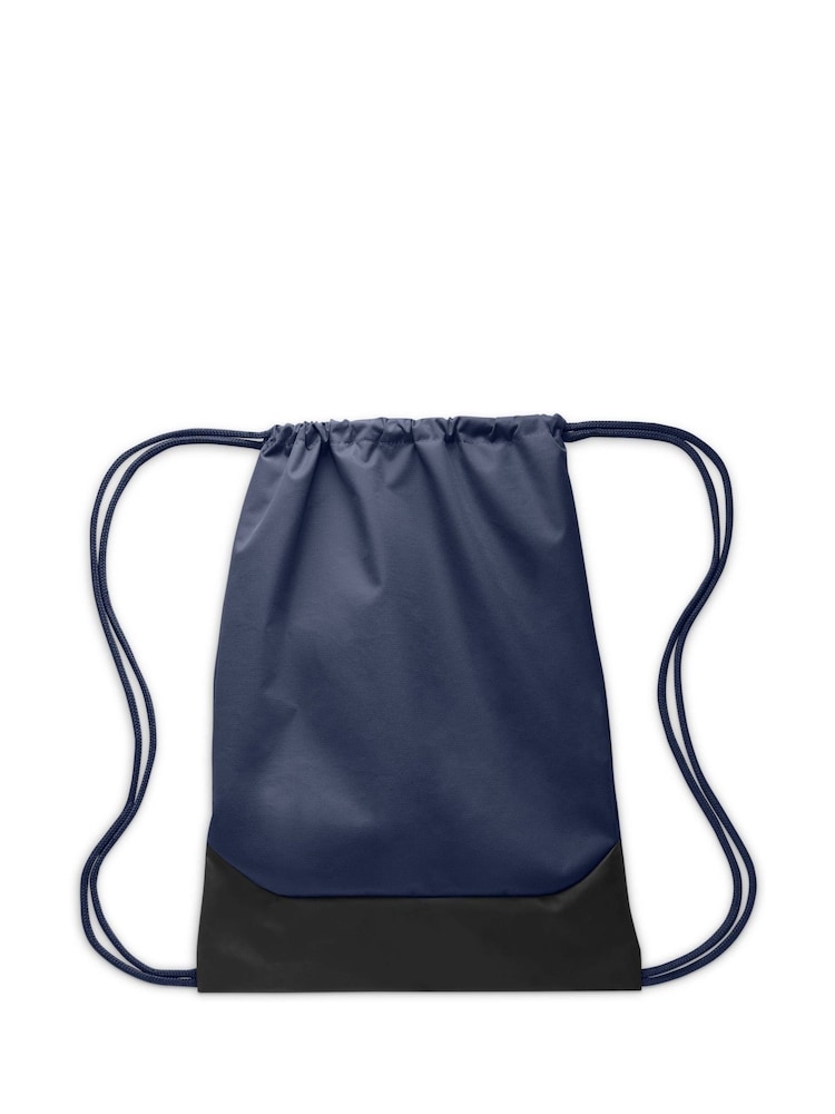 Nike Blue Brasilia Training Drawstring Bag 18L - Image 2 of 6 Nike Blue Brasilia Training Drawstring Bag 18L - Image 2 of 6
