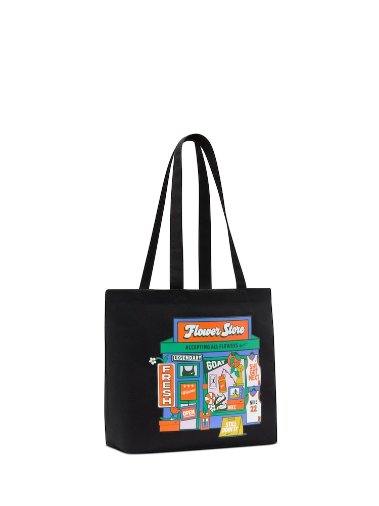 Nike Black Heritage Tote Bag - Image 2 of 5 Nike Black Heritage Tote Bag - Image 2 of 5