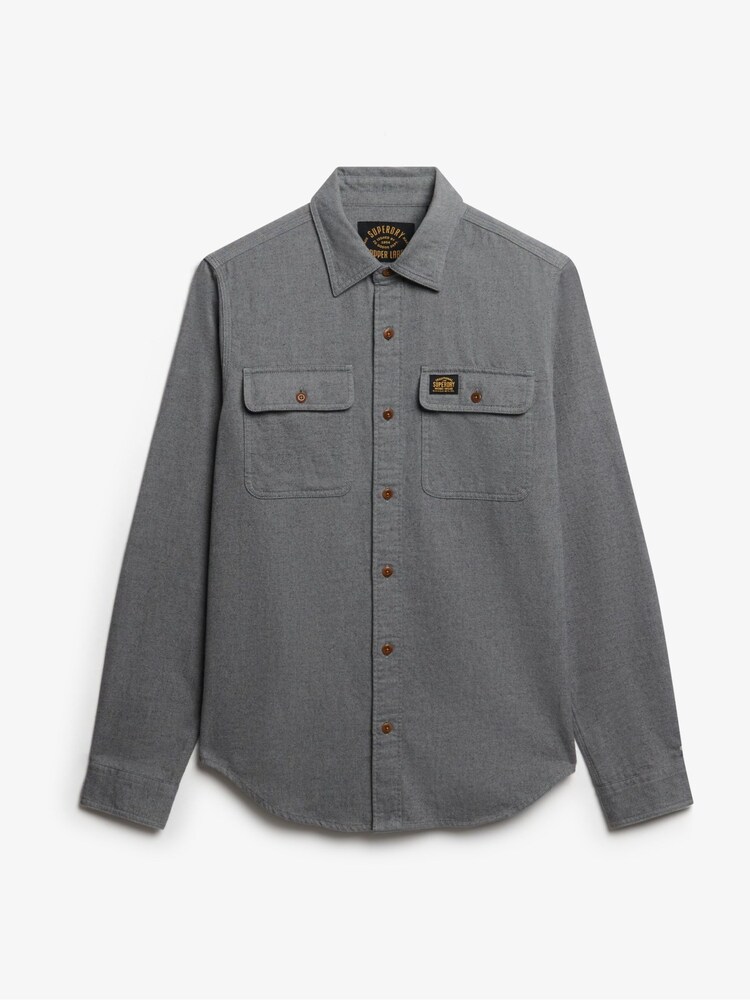 Superdry Grey Trailsman Relaxed Fit Overshirt - Image 2 of 3