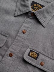 Superdry Grey Trailsman Relaxed Fit Overshirt - Image 3 of 3
