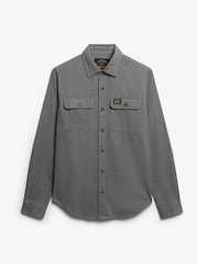Superdry Grey Trailsman Relaxed Fit Overshirt - Image 6 of 7